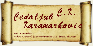 Čedoljub Karamarković vizit kartica